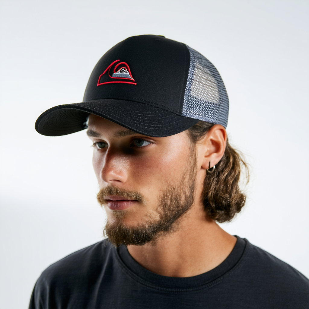 Quiksilver Men's Leash Pull Snapback Trucker Hat