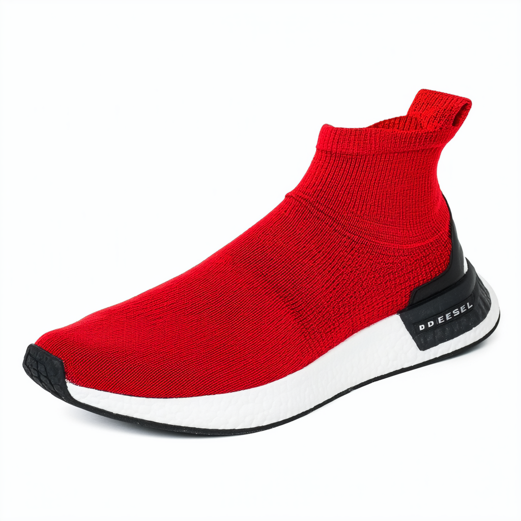 Diesel Men's SKB S-KB ATHL Sock-Sneakers, Mars red, 8.5 M US