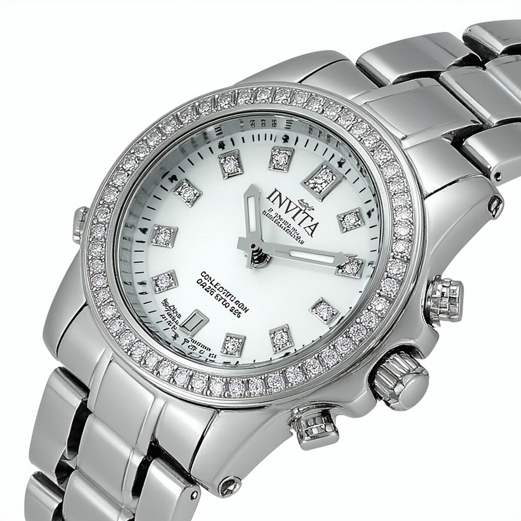 Invicta Women's 0266 II Collection Diamond Accented Stainless Steel Watch