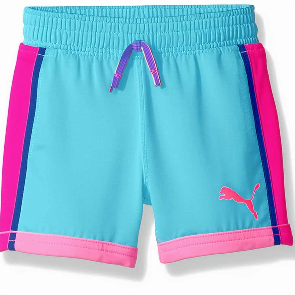 PUMA Little Girls' Colorblock Short