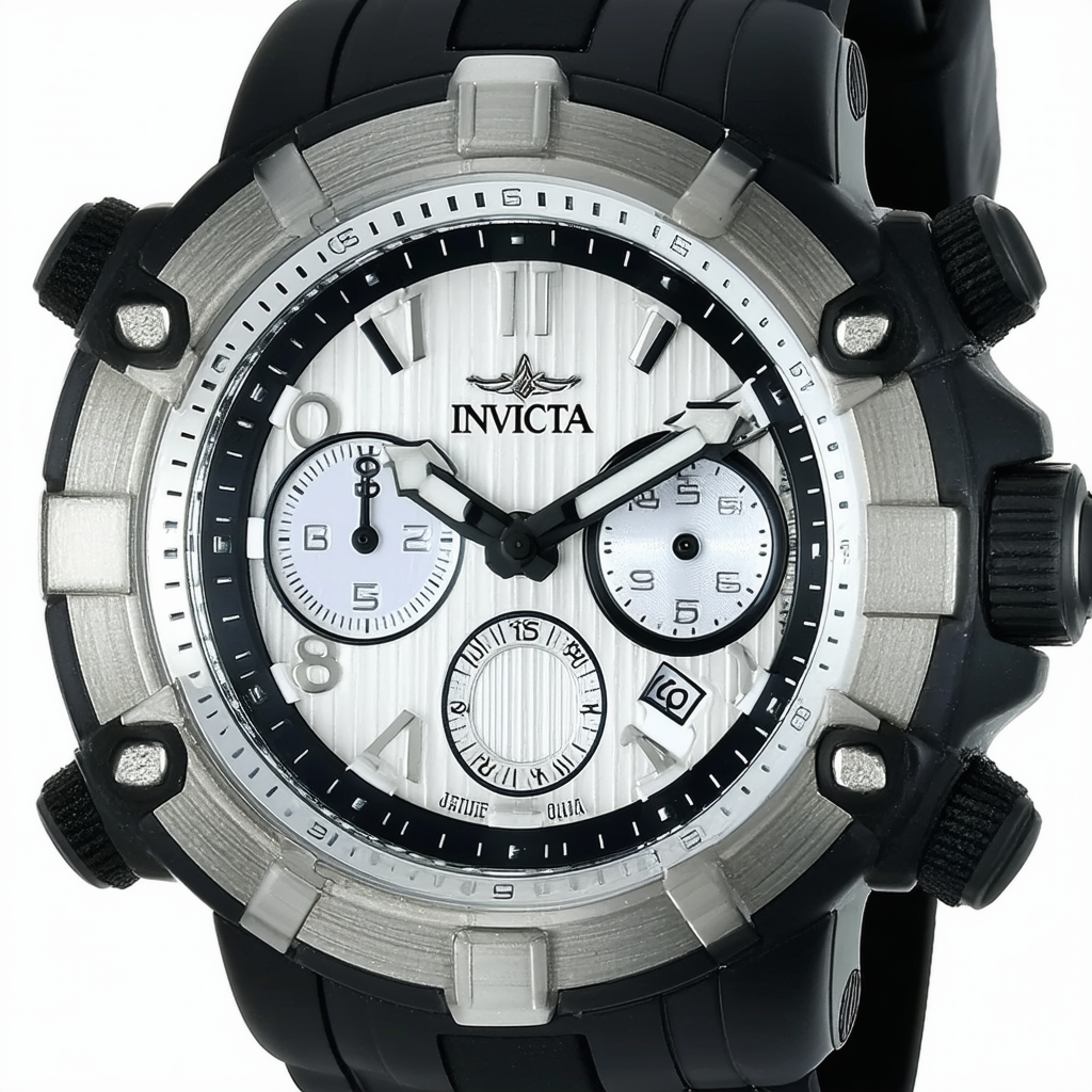 Invicta Men's Subaqua Stainless Steel Quartz Watch with Silicone Strap, Black, 31 (Model: 22364)