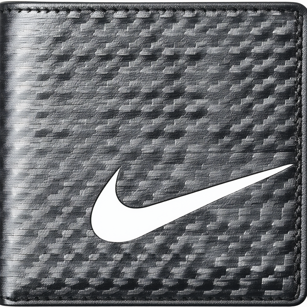 Nike Carbon Fiber Texture Billfold Wallet