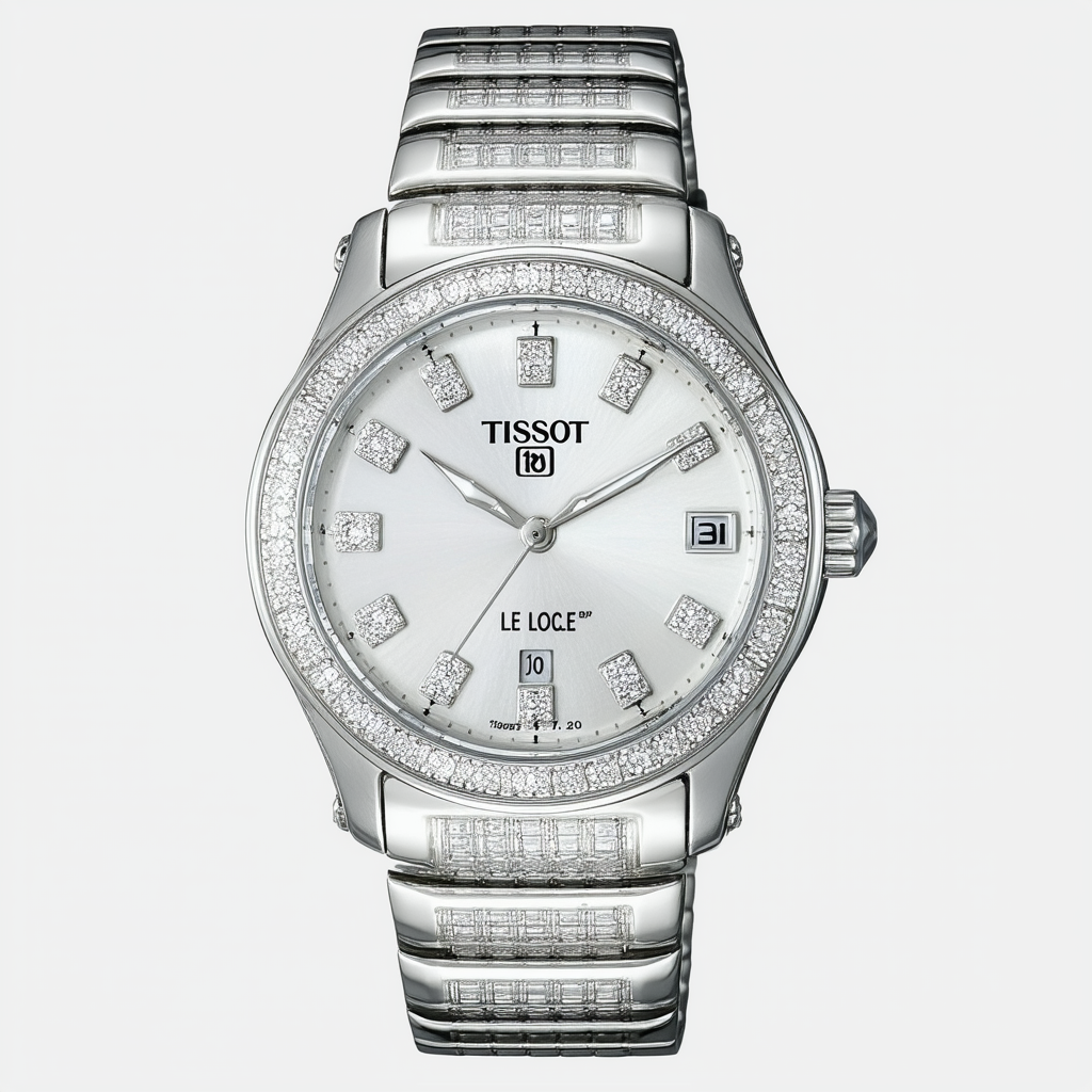 Tissot Le Locle Automatic Diamond Silver Dial Ladies Watch T006.207.11.036.00