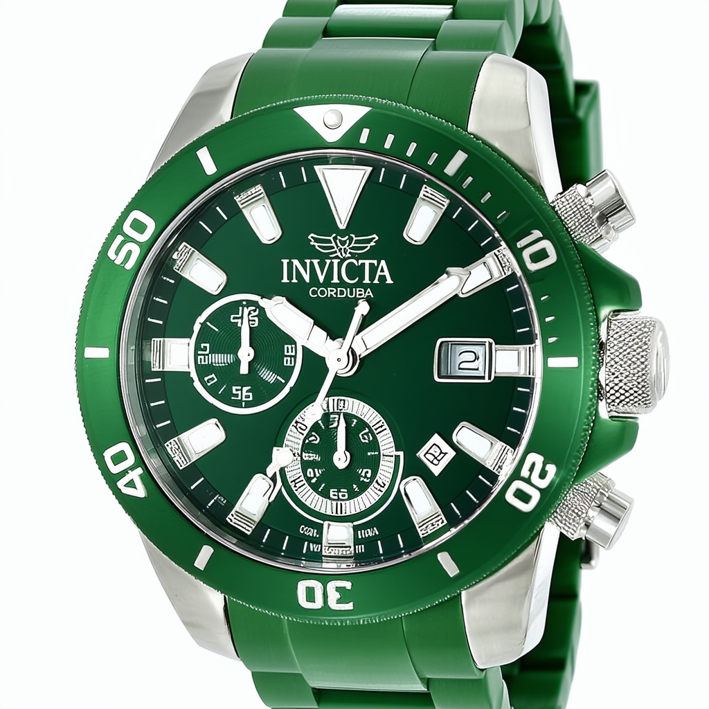 Invicta Men's 80310 Corduba Analog Display Swiss Quartz Green Watch