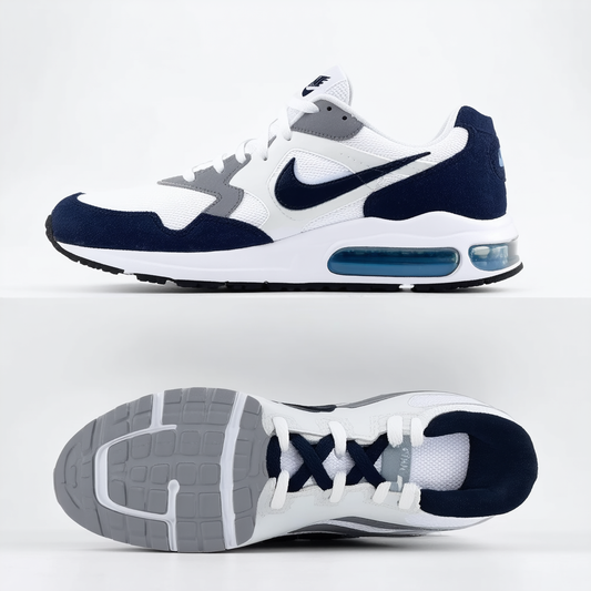 NIKE Men's AIR MAX CORRELATE RUNNING SHOES 8.5 Men US (WHITE/OBSIDIAN/NTRL GRY/GM RYL)