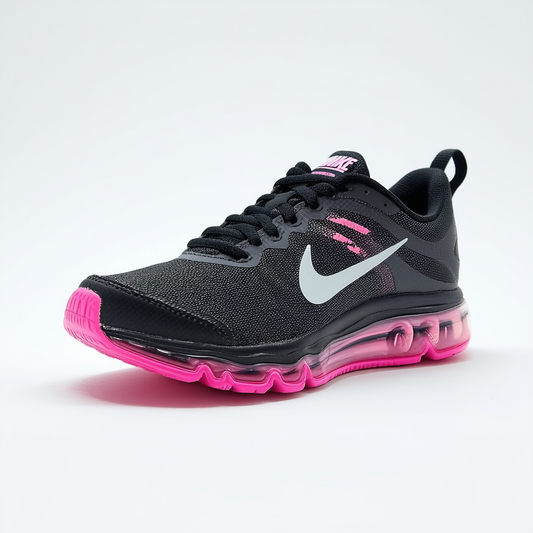 Nike Kids Air Max Dynasty (GS) Blk/Mtllc Slvr Hypr Pnk WLF Gr Running Shoe 6.5 Kids US