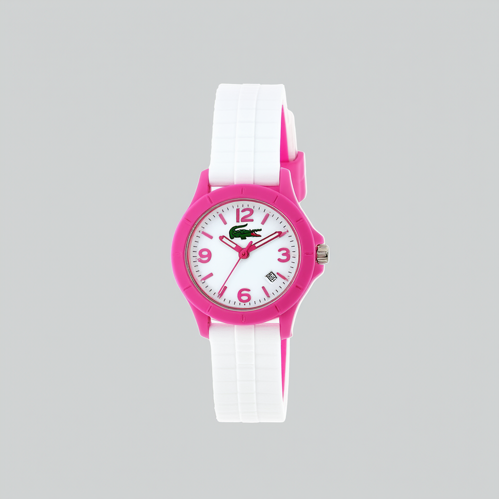 Lacoste Women's 2010540 GOA Pink Bezel on White and Pink Strap Watch