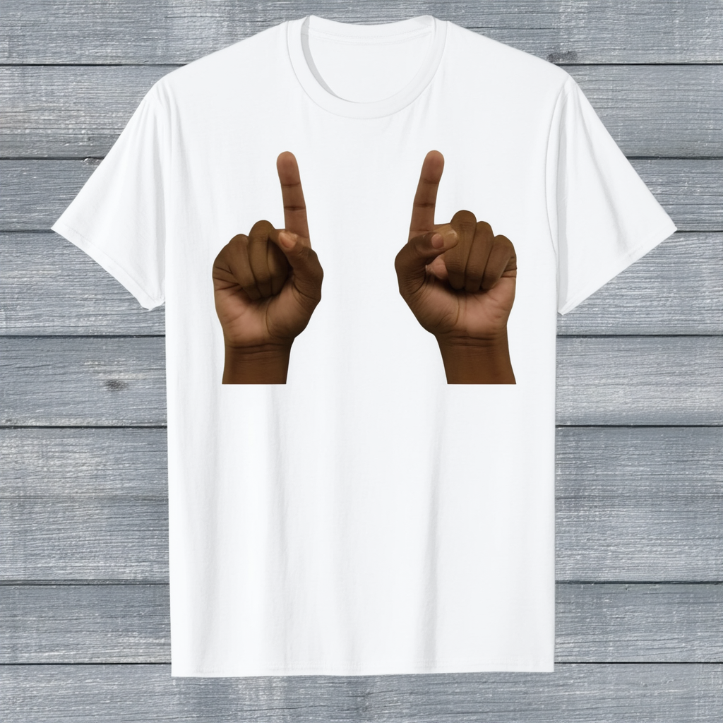 CafePress I Know Sign Language (White) T Cotton T-Shirt