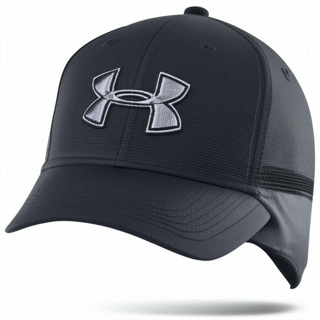 Men’s UA Sideline II Stretch Fit Cap Headwear by Under Armour Combo Large & Extra Large Black