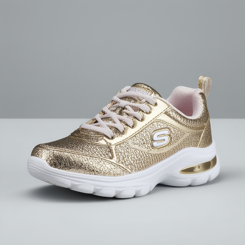 Skechers Women's Easy Air Gold Mine Fashion Sneaker