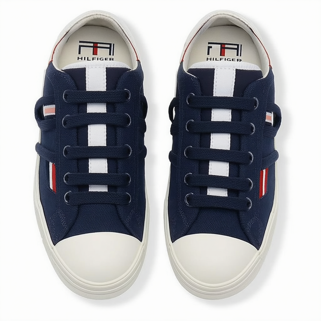 Tommy Hilfiger Men's LEEDER Sneaker, Navy Blue, 7