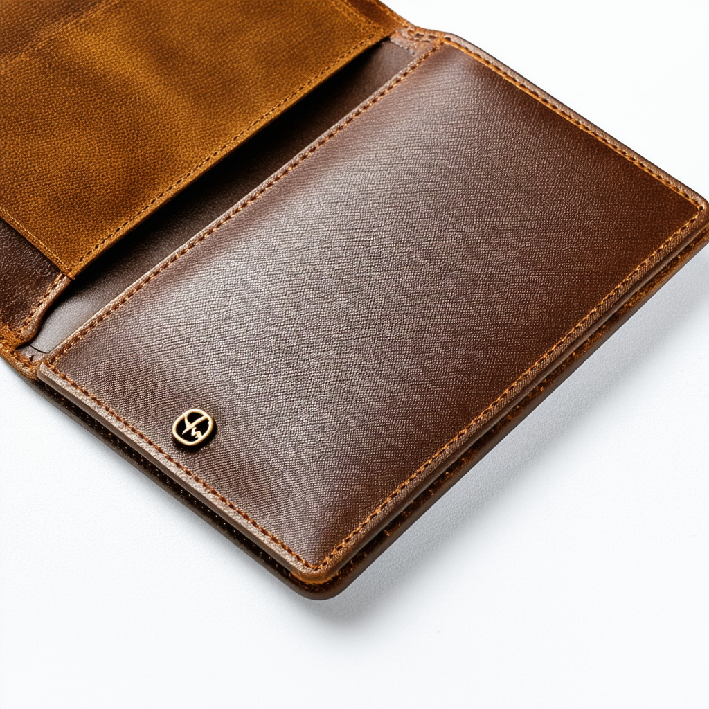 GUESS Men's Leather Wallet with Passport Case
