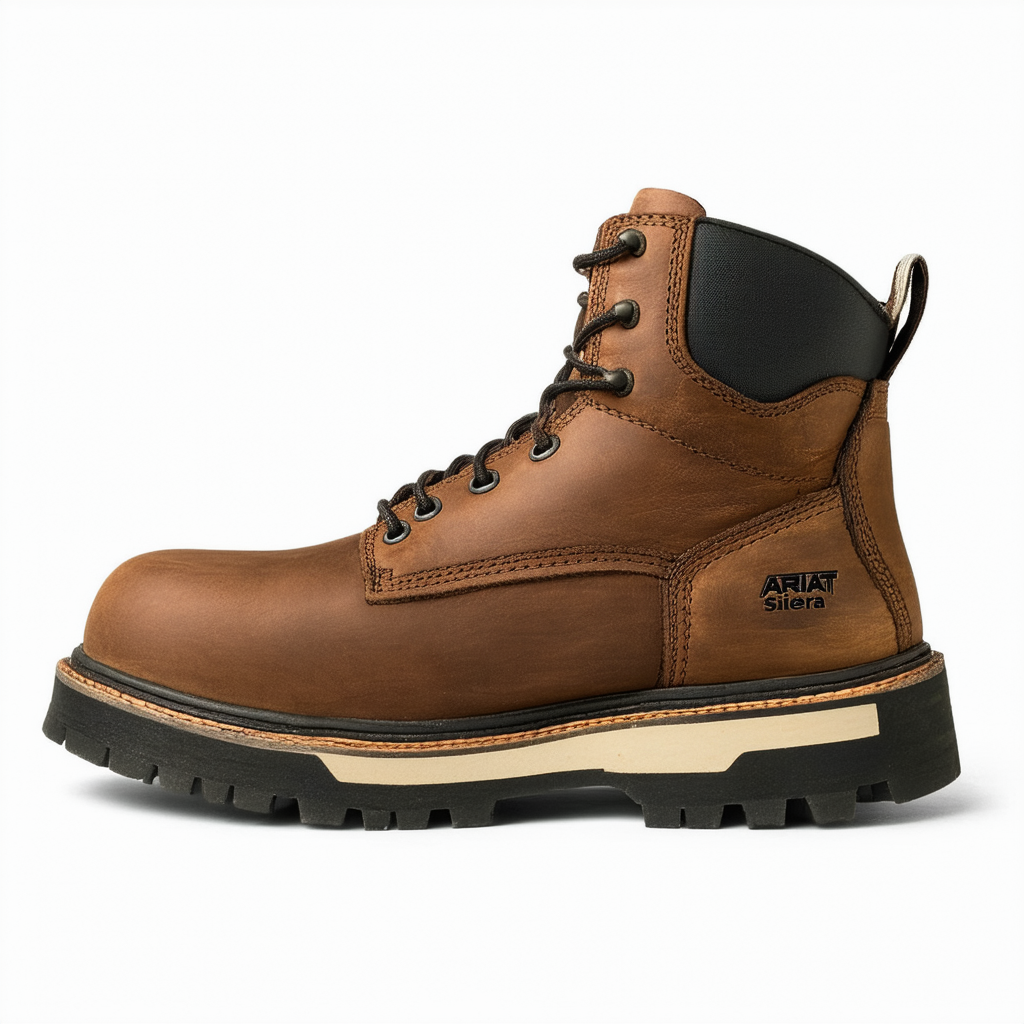 Ariat Sierra Work Boots - Men’s Tough Heavy Duty Leather Work Boot