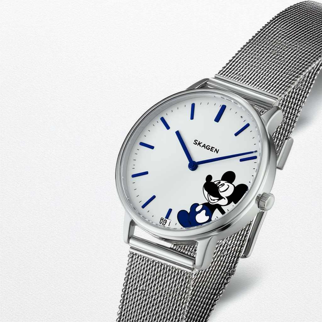Skagen Disney Mickey Silhouette Steel Mesh Women's Watch #D882SGG