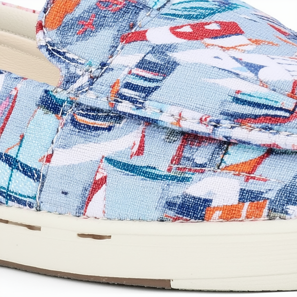 Skechers Women's, Bobs Skipper Seaside Game Slip-On Multi Fabric 6 M