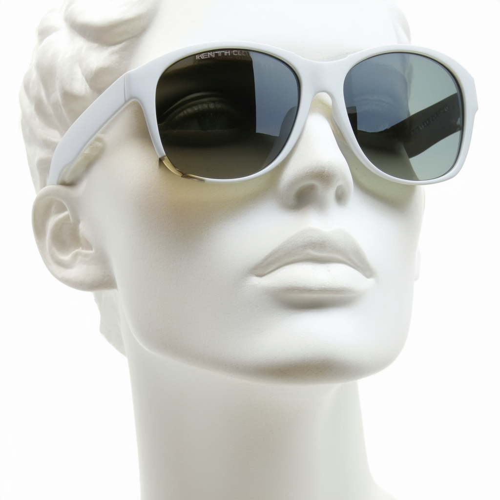 New Kenneth Cole Kc1197 White KC1197 O21A Sunglasses Aviator Plastic Full Frame