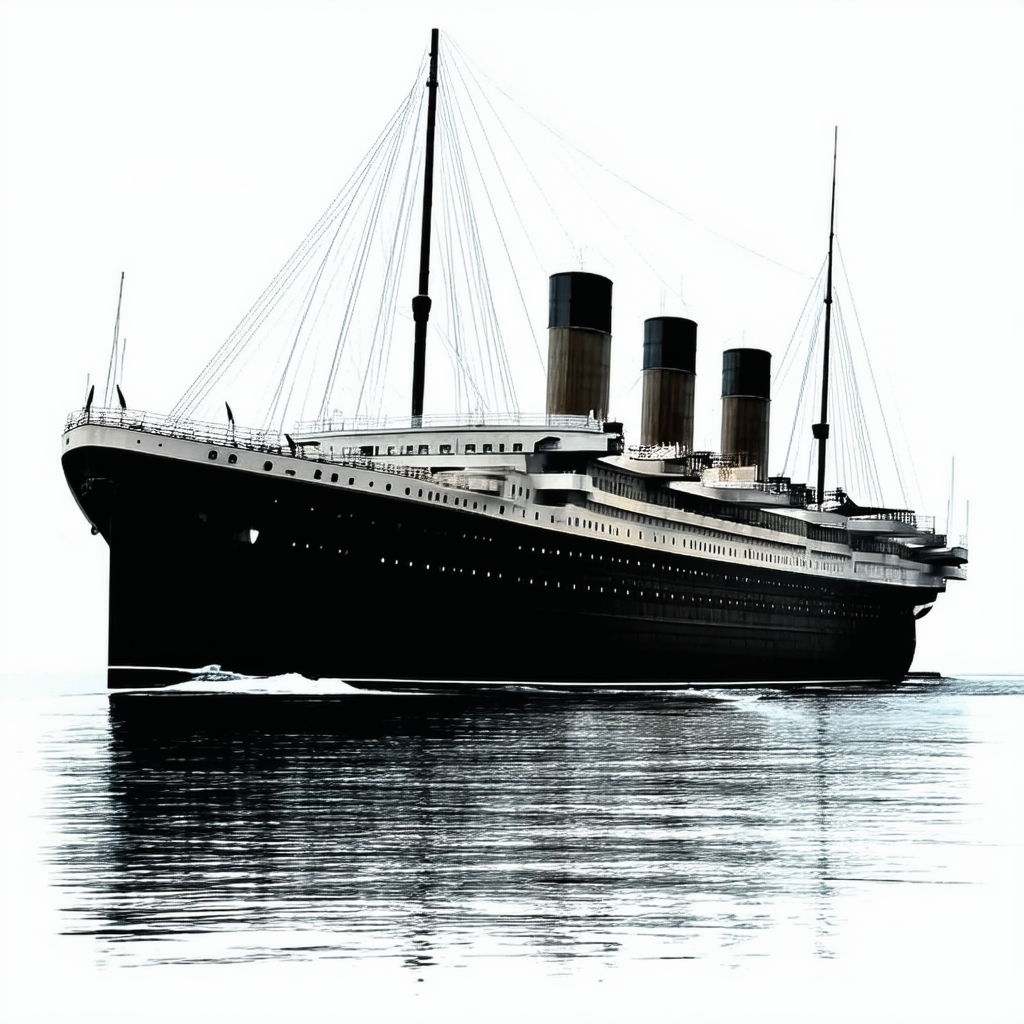 CafePress Titanic Ghost Ship (Black) Dark T Graphic Shirt