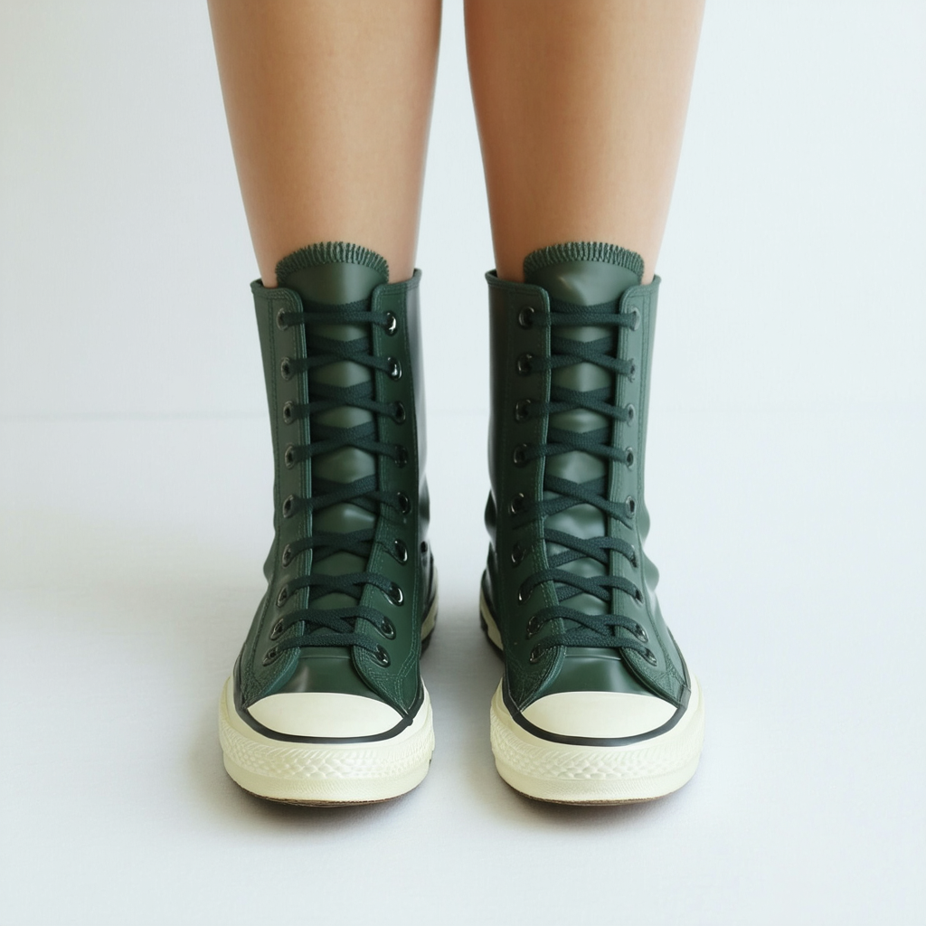 Converse Unisex Chuck Taylor Rubber Rain Boot Sneaker Pineneedle Green (11.5 Men/Women 13.5)