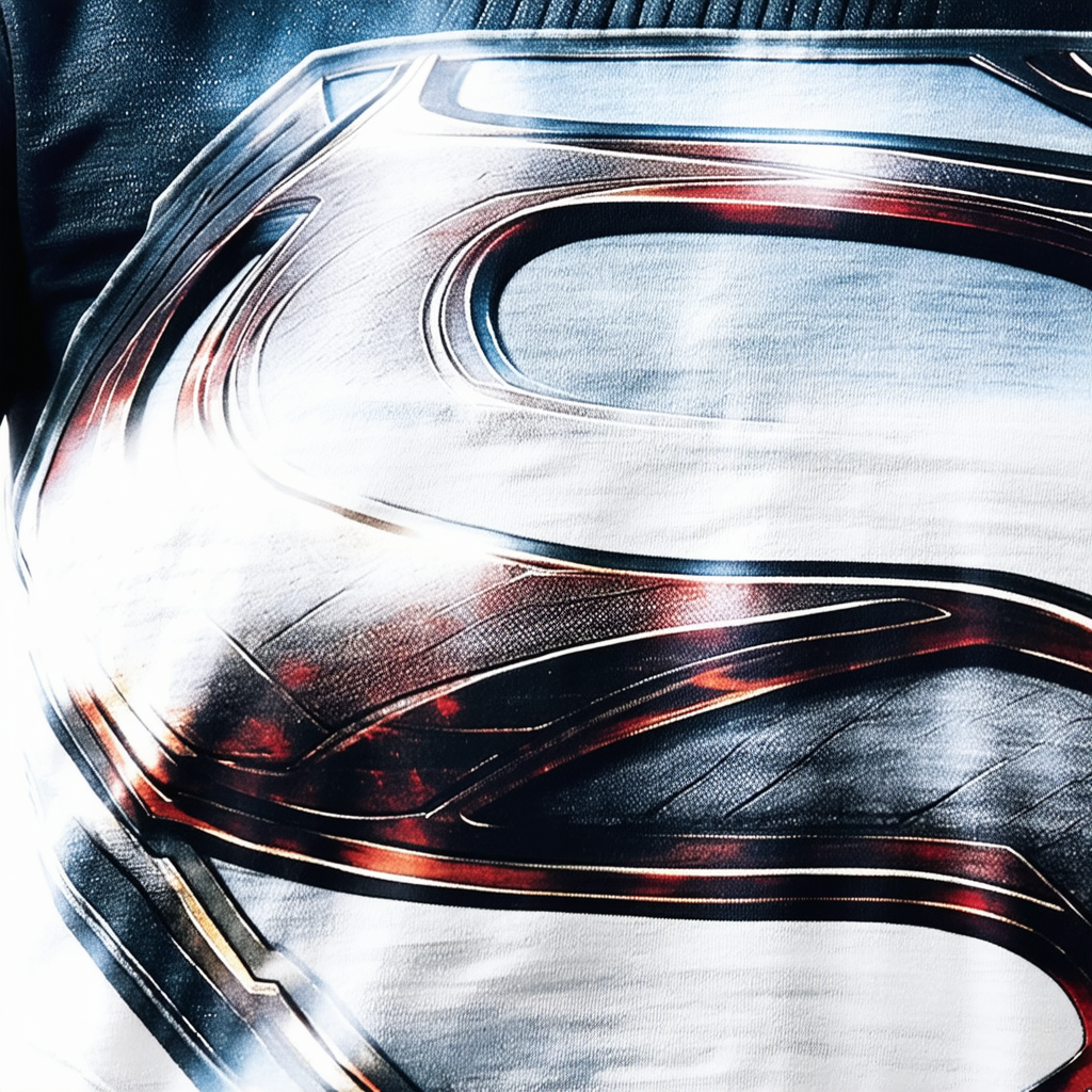Trevco Men's Superman Man of Steel Short Sleeve T-Shirt, Movie Black, Large