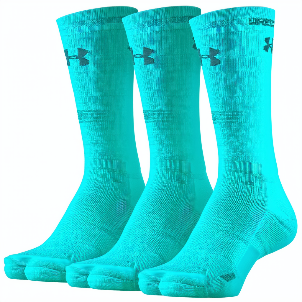 Under Armour Girl's Solo Lll Socks (3 Pair), Youth Large