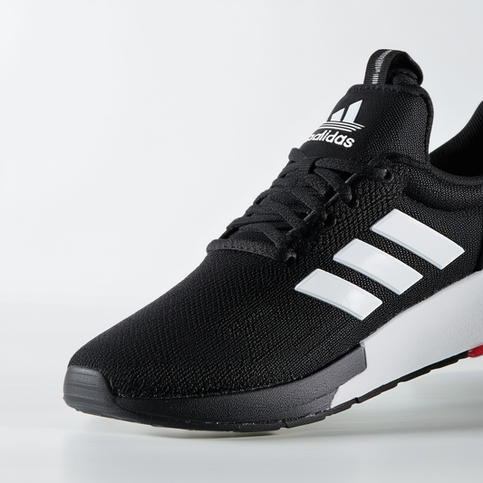 adidas Lite Racer K Black/White/Red Running Shoes (F35530)