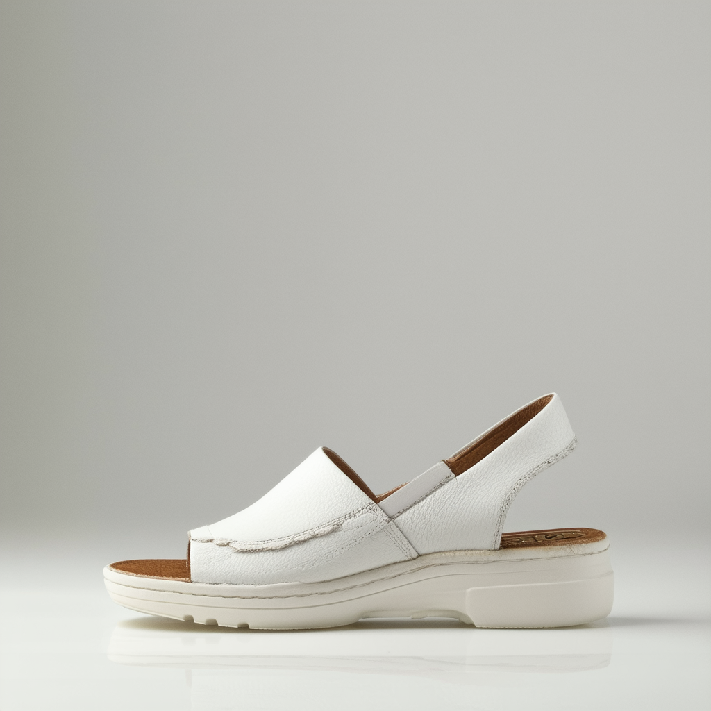 CLARKS Women's White Artisan Clarene Prima 9.5 2E US