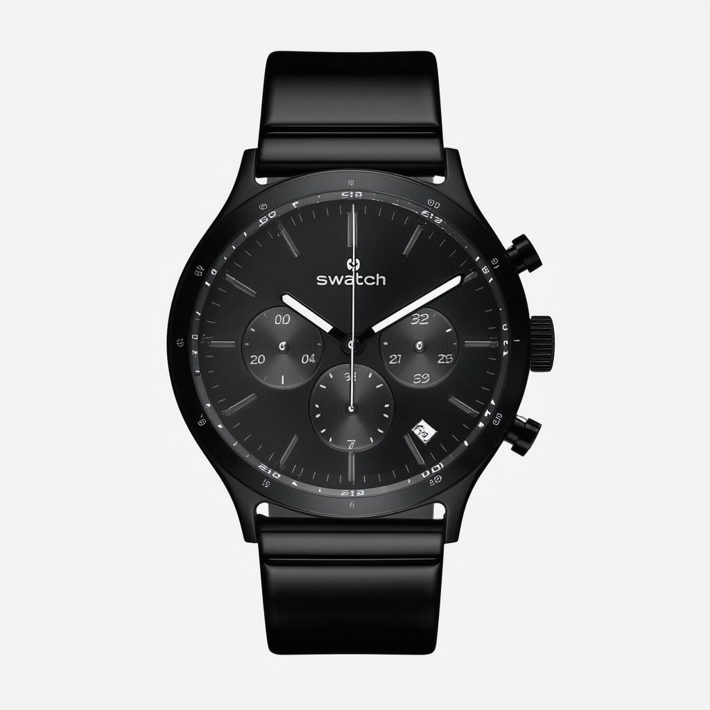 Swatch Skin Chrono Collection Phenomenon Black Mens Watch SUYB100