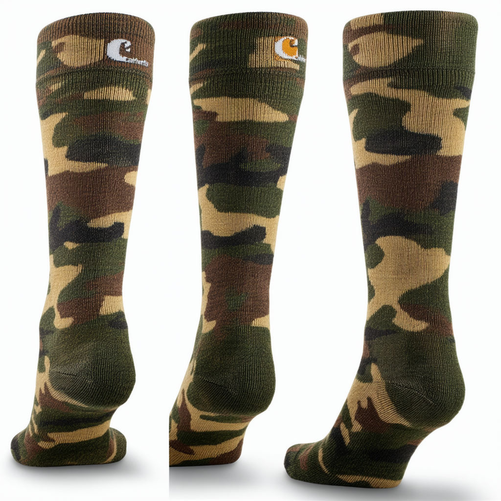 Carhartt Men's Heavyweight Camo Boot Sock