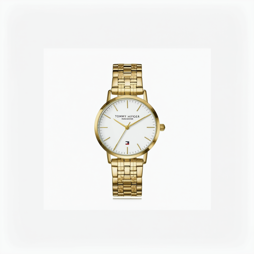 Tommy Hilfiger Women's Quartz Watch with Gold Plated Steel Strap, 19 (Model: 1782483)