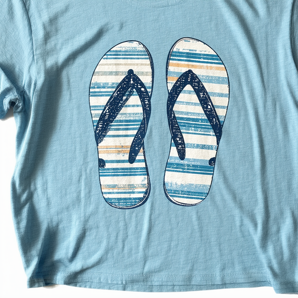 Life is Good Women's Crusher Scoop Flip Flops Engrv Frscrl T-Shirt,