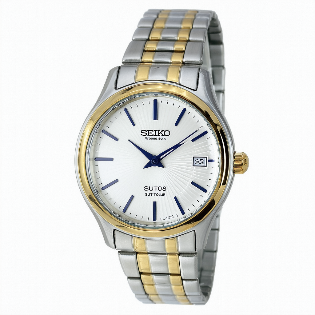 Seiko Women's SUT108 Two-Tone Stainless Steel Solar Watch