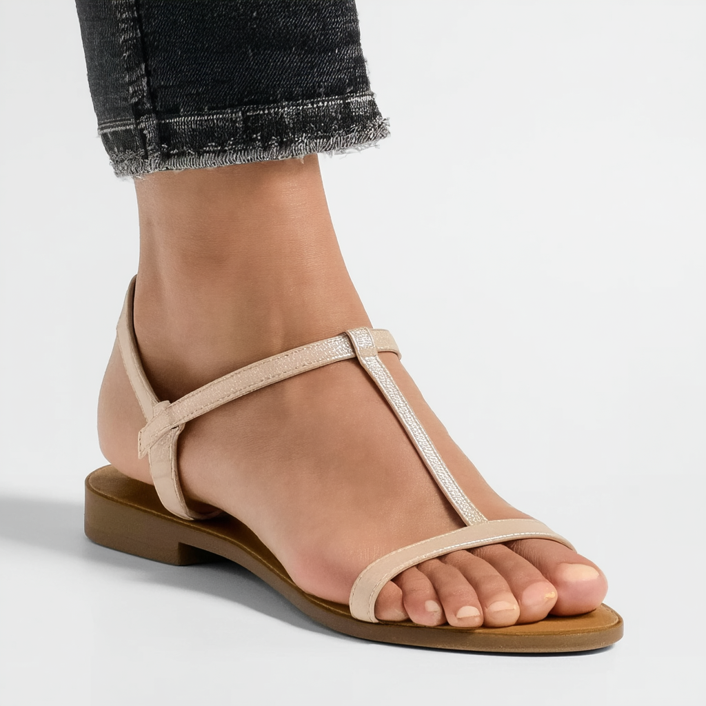 AK Anne Klein Women's Racy T-Strap Sandal