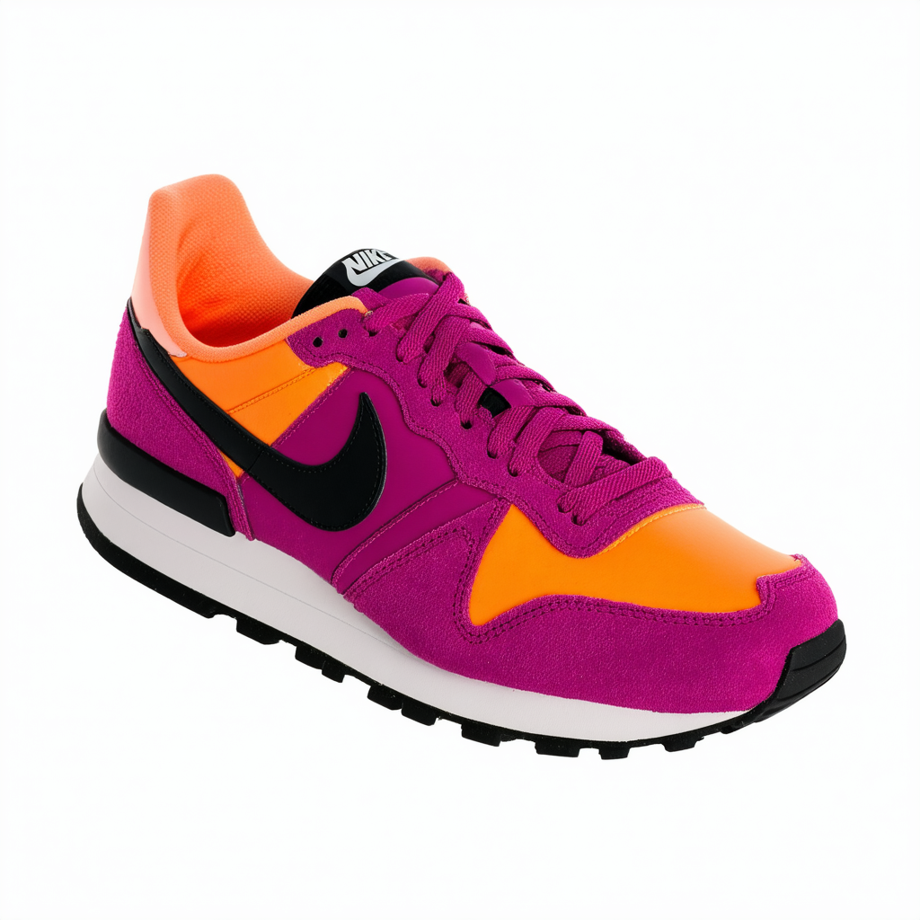 Nike Womens Air Pegasus '83 Fireberry/Total Orange/Black/Pink Po 407477-602 7.5