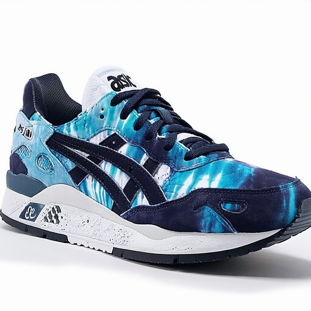 ASICS Men's Gel-Lyte V Tie Dye/Dark Blue Ankle-High Running Shoe - 12M