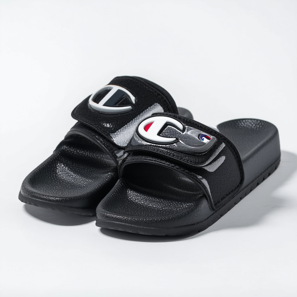 Champion Unisex Super Slide (Black, numeric_8)