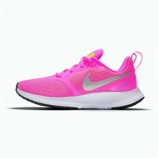 Nike Kid's Star Runner 2 (GS) Shoe, Pink Foam/Metallic Silver - Volt, 4Y Youth US Big Kid