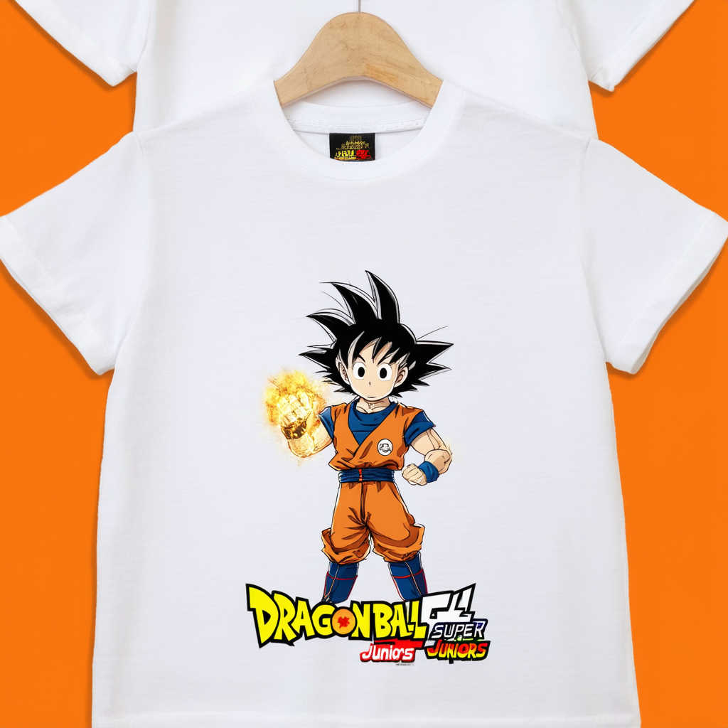 Dragon Ball Super Goku Character Juniors White Graphic Tee