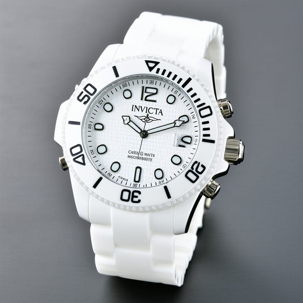 Invicta Men's 1188 White Dial White Ceramic Watch
