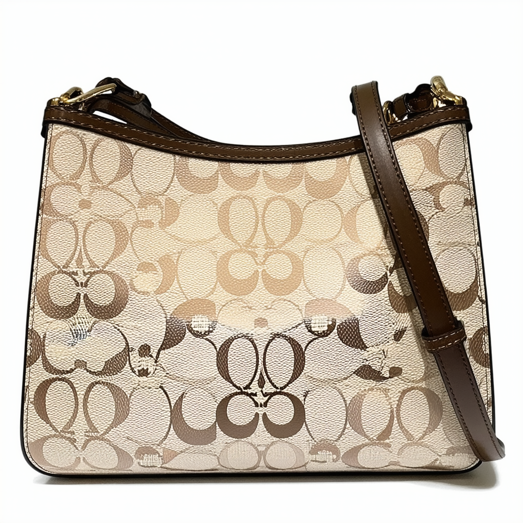 Coach Snaphead Signature Print Demi Crossbody Handbag F19187 Tote Bag