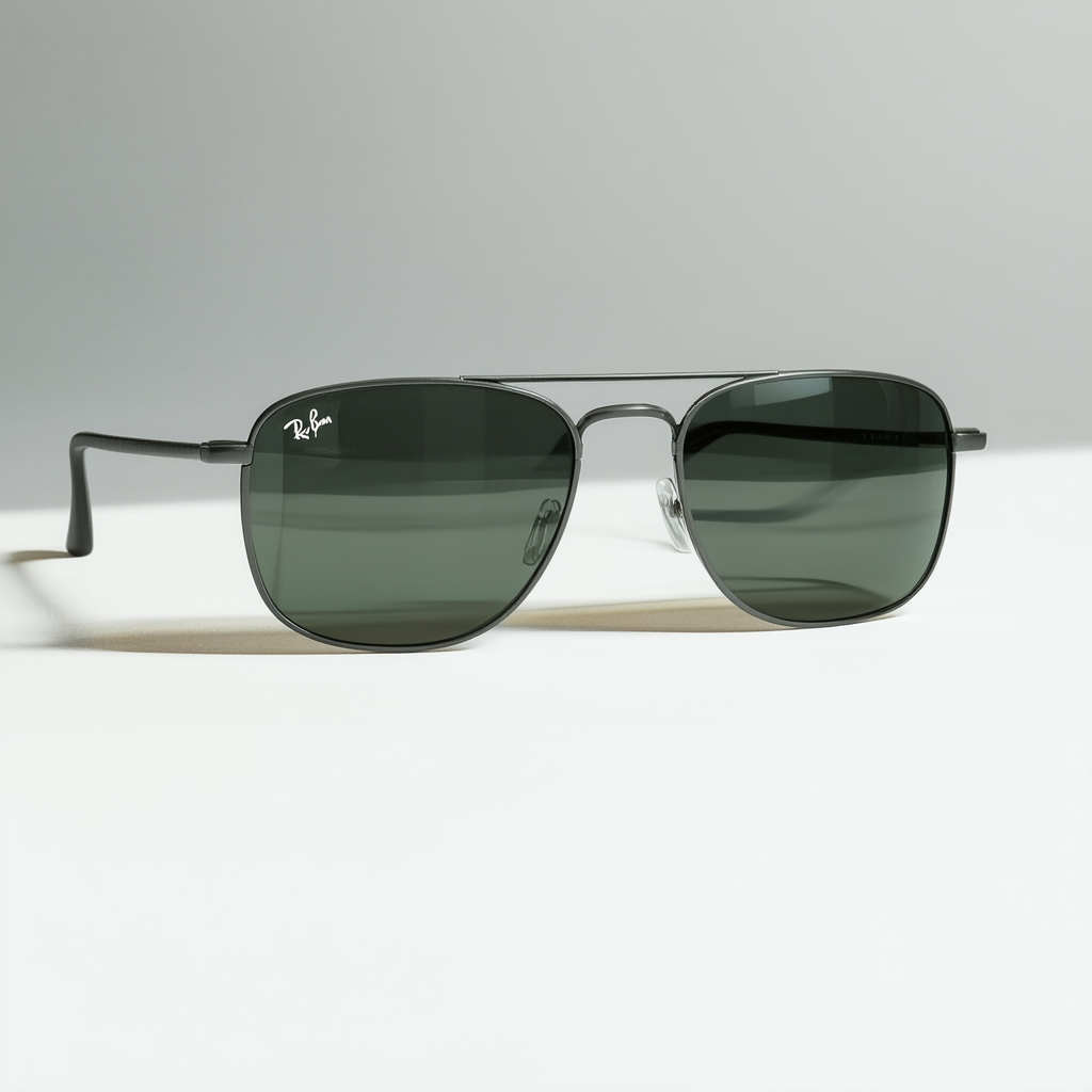 Ray-Ban Men's RB4075 Rectangular Sunglasses
