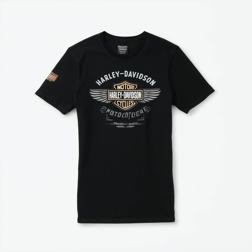 Harley-Davidson Men's Black Label Core Genuine Motorcycle Tee, Black 99043-16VM