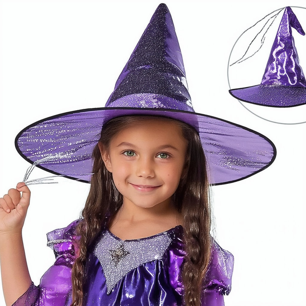 Rubie's Child's Glimmer Witch Costume and Hat, Medium