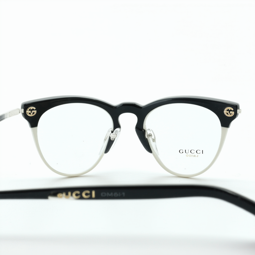 Gucci GG 1117 Eyeglasses 0M6J Black White