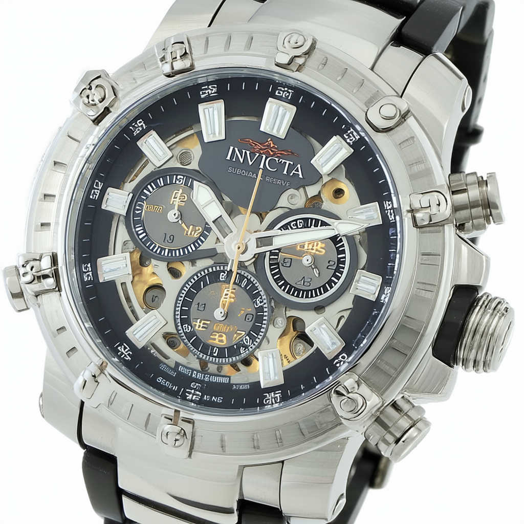 Invicta 18212 Men's Subaqua Reserve Chrono Stainless Steel Skeletonized Grey Dial
