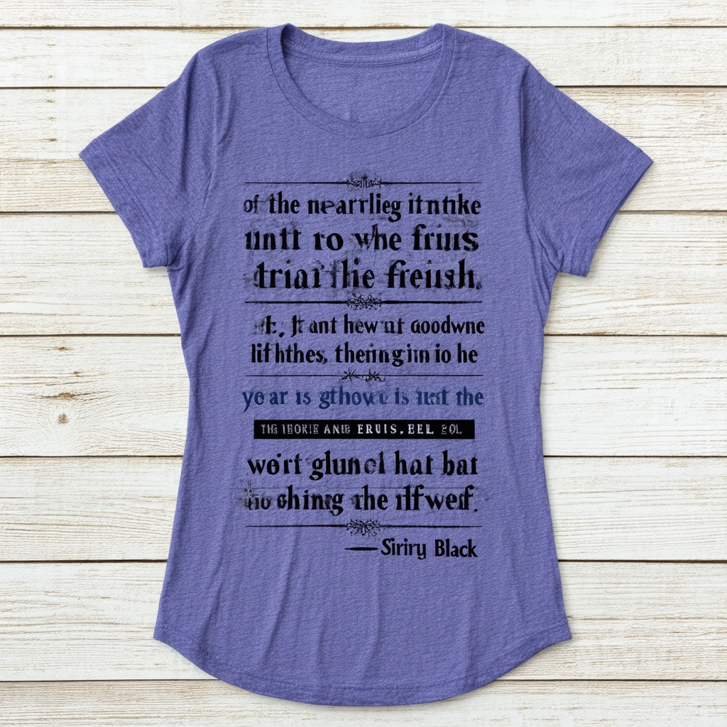 Harry Potter Sirius Black Quote Short-Sleeve Juniors' Tunic T-Shirt