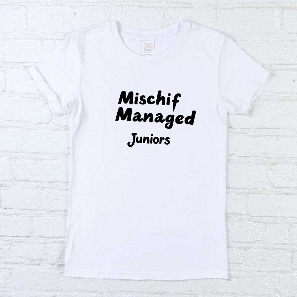 Bioworld Harry Potter Mischief Managed Juniors T-Shirt (White