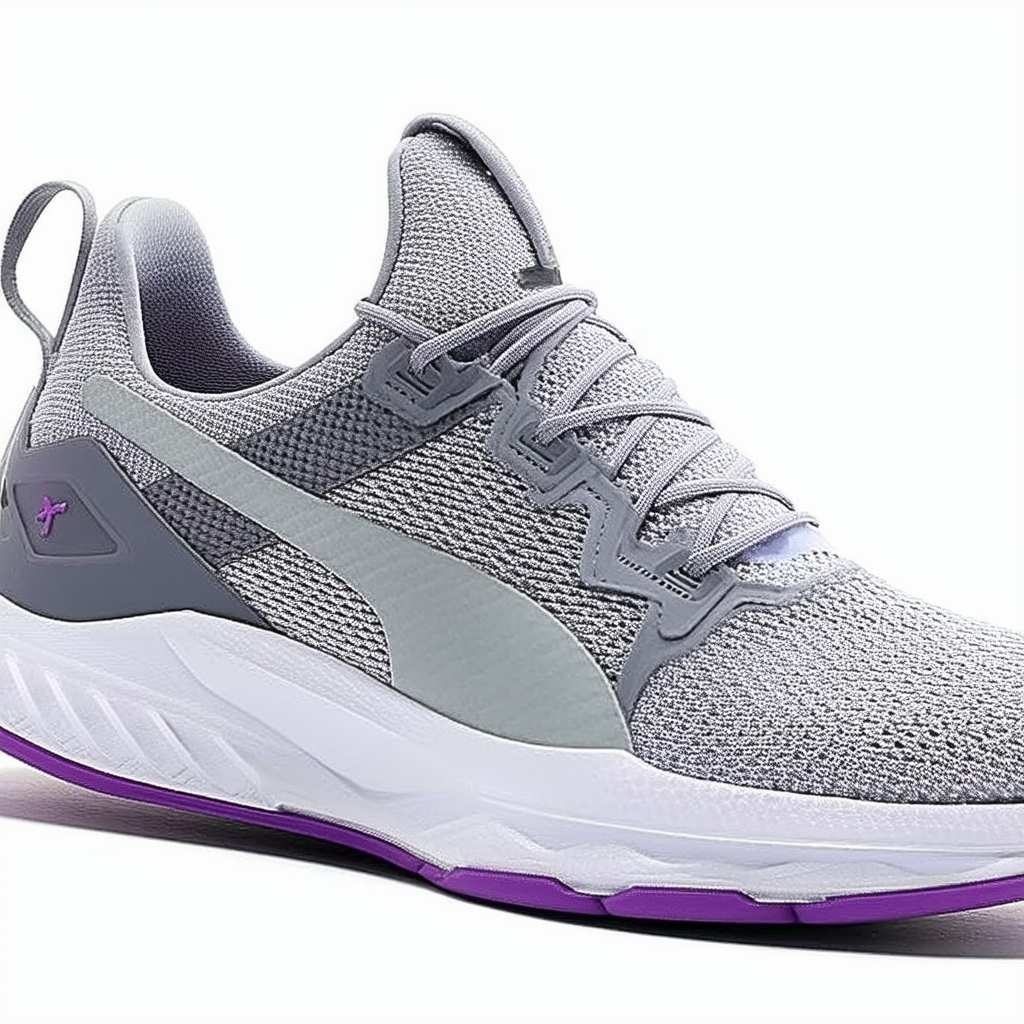 PUMA Women's Ignite Limitless Netfit NC Wn Sneaker, Quarry-Gray Violet Silver, 8.5 M US