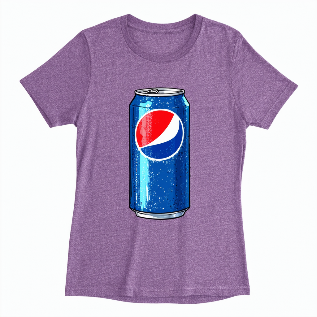 CafePress Pepsi Can Doodle Womens Tri Blend T Shirt Women's Tri-Blend T-Shirt Heather Purple