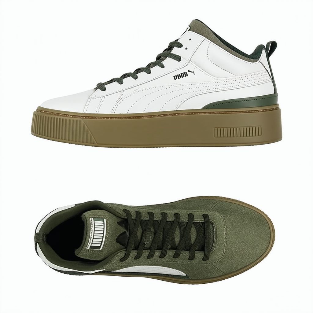 PUMA Women's Platform Mid OW Wn, Olive Night-Olive Night, 7 M US
