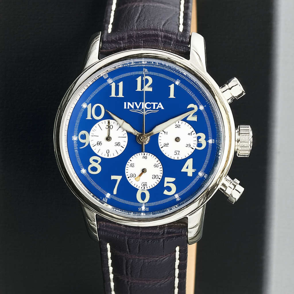 Invicta Vintage Chronograph Blue Dial Mens Watch 12236